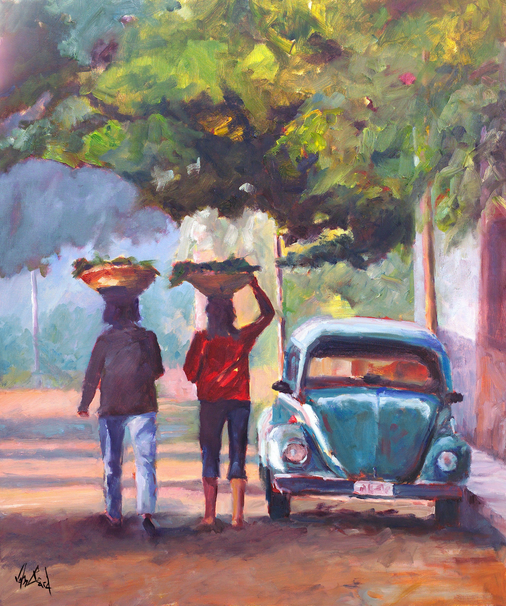 Walking Home From Market by John Beard Collection - main product image for Resin Society
