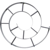 Wall Shelf Snail silver-grey shaped like a snail shell in silver and grey finish from DEKOR