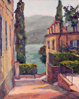 Waterside Villas Artist Enhanced Canvas Print by John Beard Collection - main product image for Resin Society