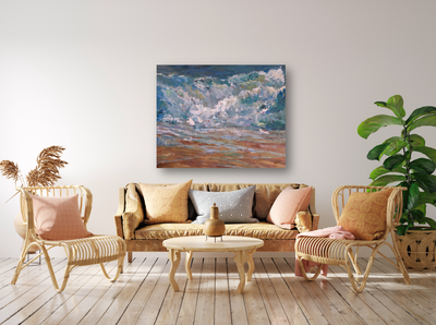 Waves Artist Enhanced Canvas Print by John Beard Collection - product image 3 for Resin Society