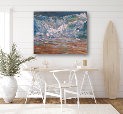 Waves Artist Enhanced Canvas Print by John Beard Collection - product image 4 for Resin Society