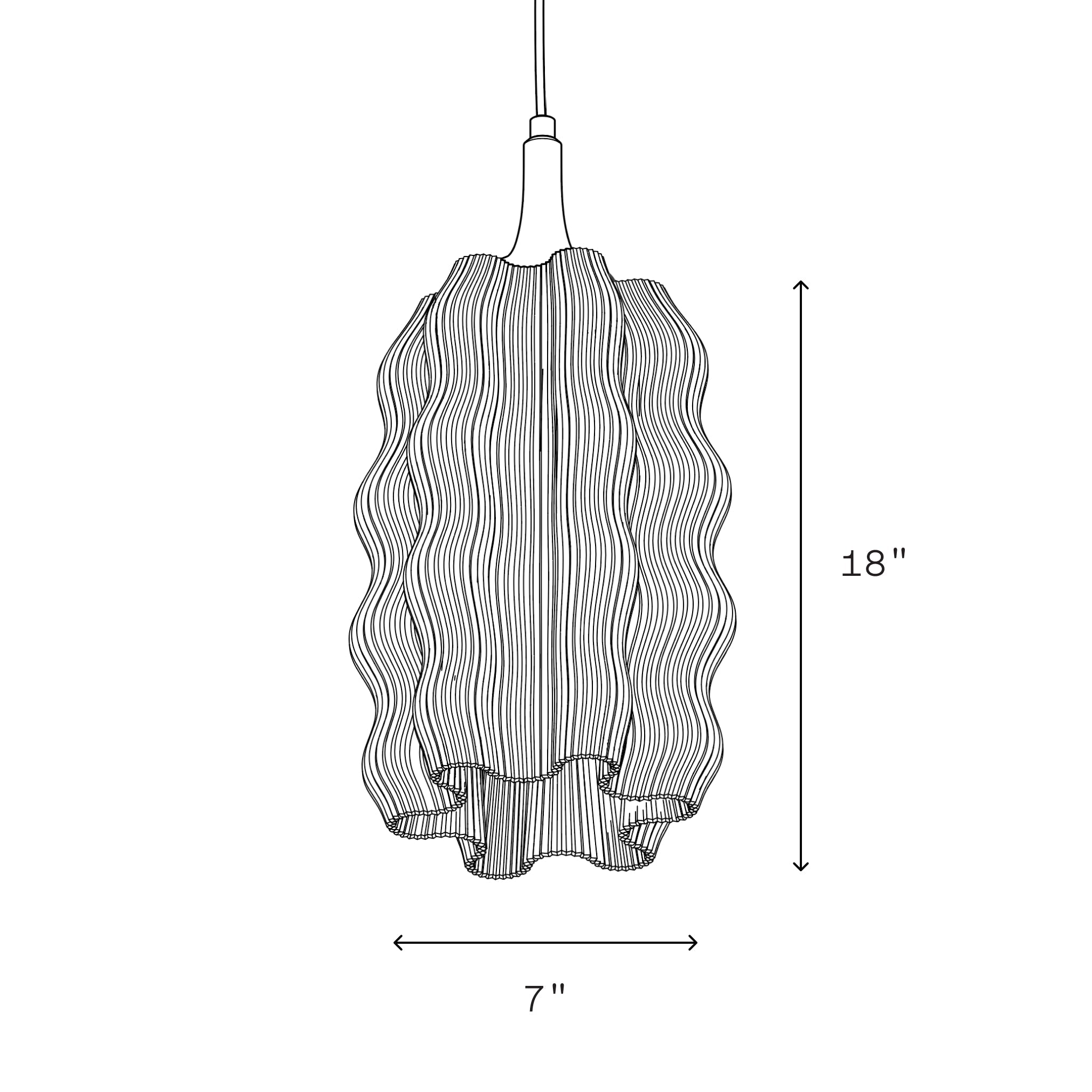 Wavy Pendant by Wooj Design