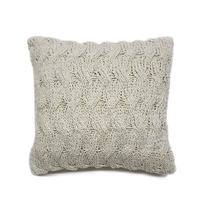 Wavy Golden Cotton Pillow by Homelosophy