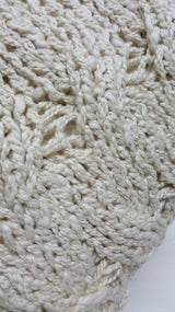 Wavy Golden Cotton Pillow by Homelosophy