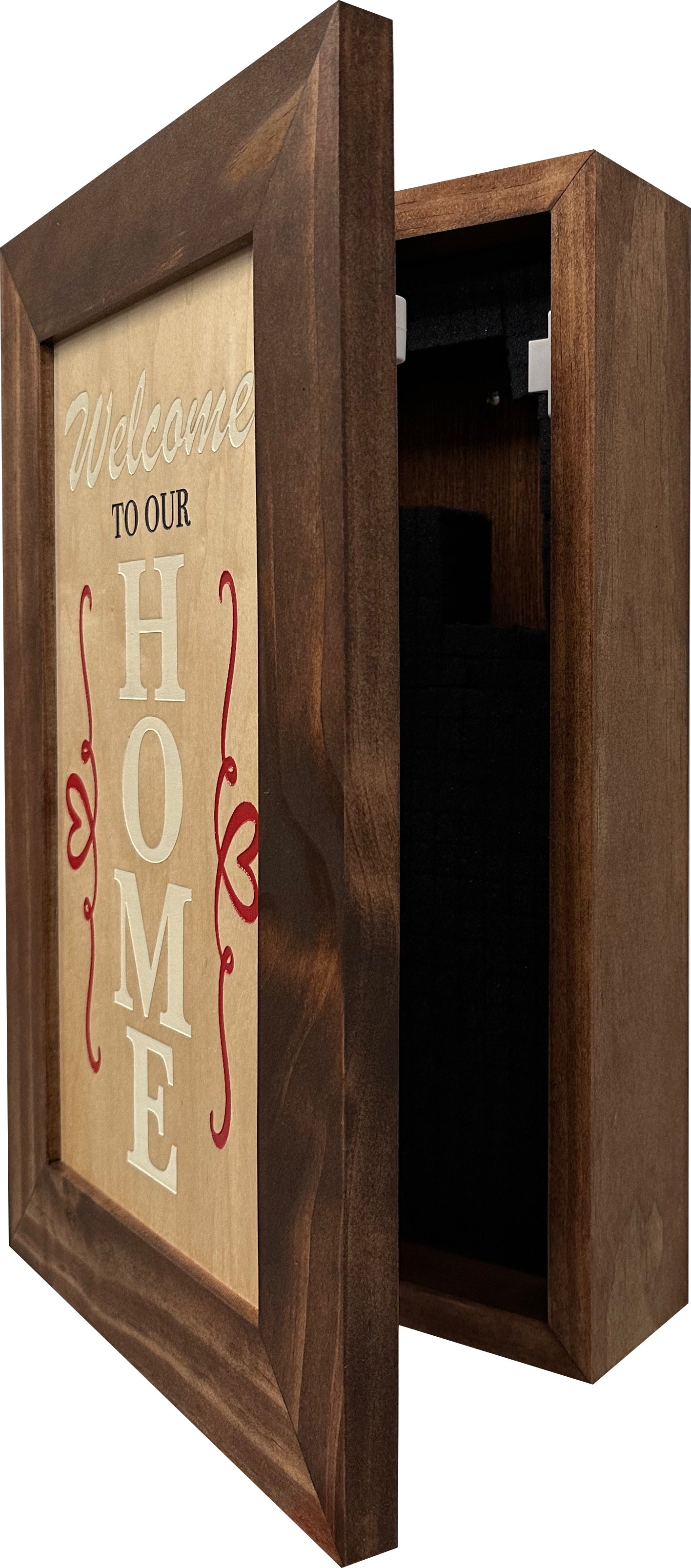 Hidden Gun Storage Cabinet Welcome to Our Home by Bellewood Designs - product image 12 for Resin Society