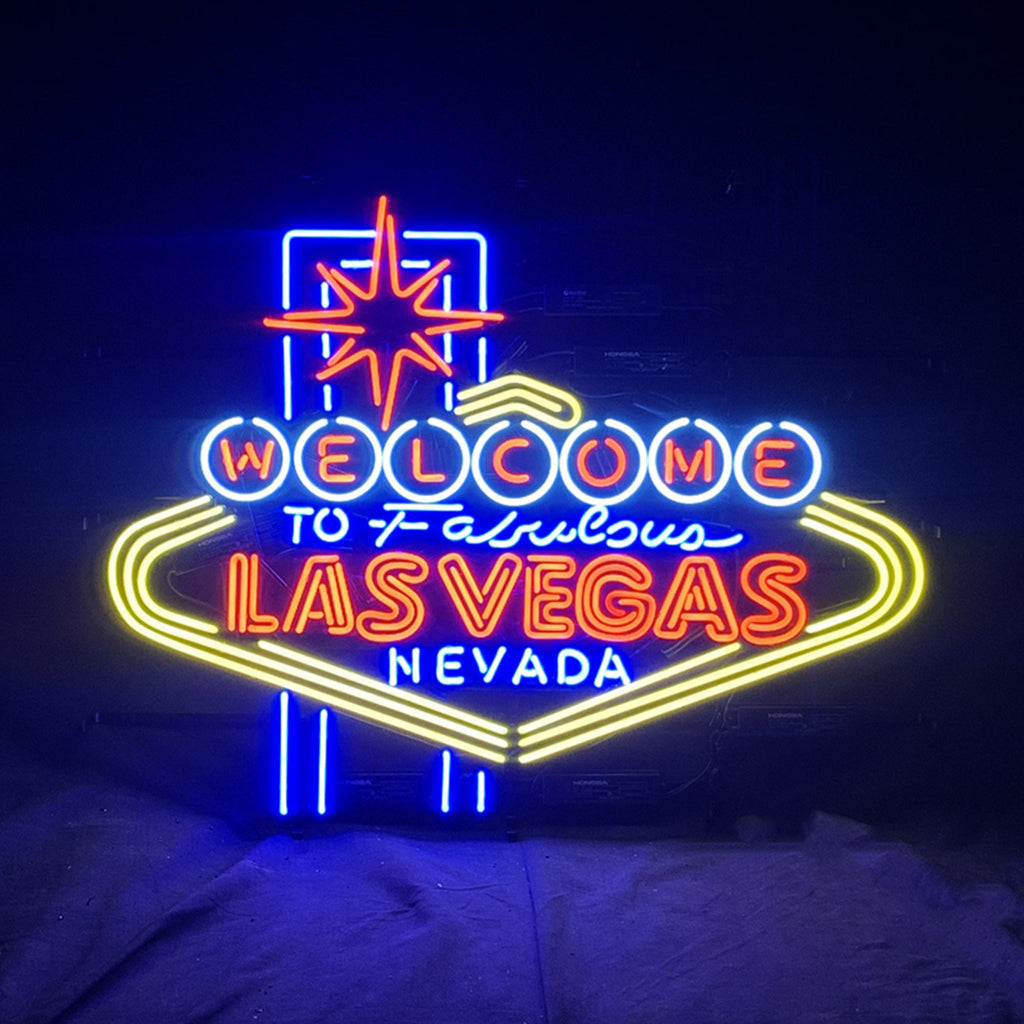 Classic Welcome to Las Vegas Nevada Neon Signs by Neon Signs Land - main product image for Resin Society