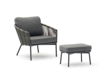 Yarrow Outdoor Chair and Ottoman detail image - Resin Society