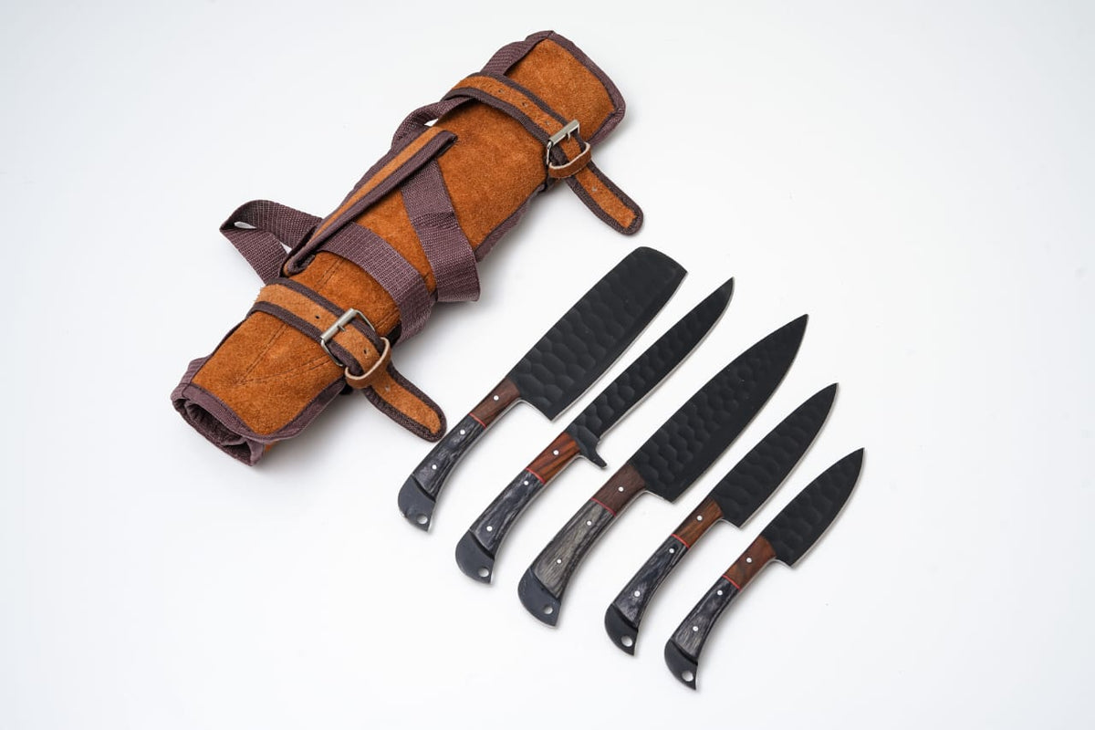 Hand-Forged 5-Piece Kitchen Knife Set by Titan International K - main product image for Resin Society