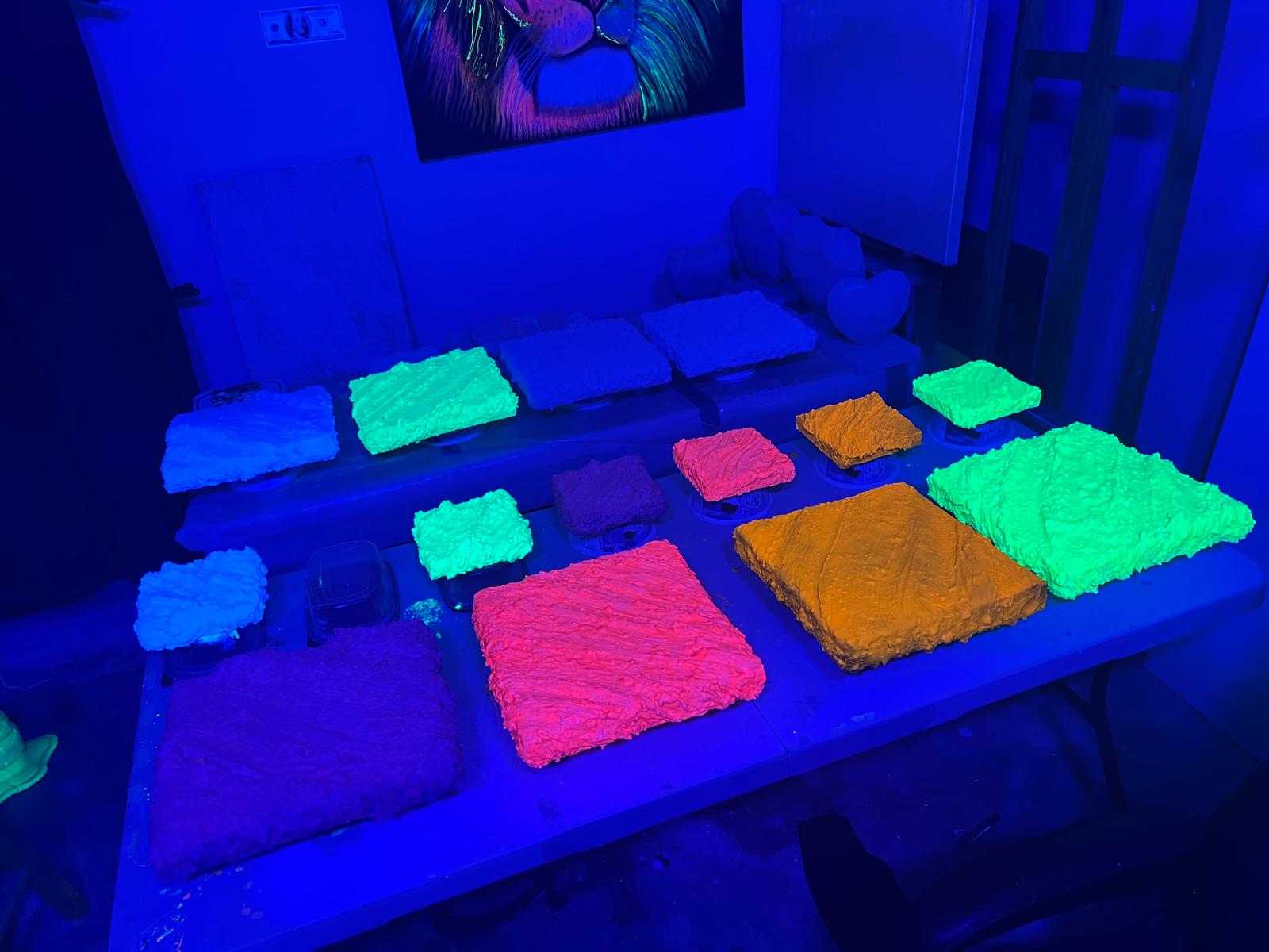 ABSTRACT POP ART NEON TEXTURED WALL by DEKOR - product image 8 for Resin Society