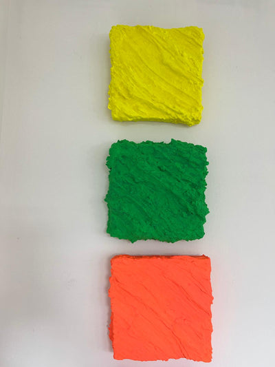 ABSTRACT POP ART NEON TEXTURED WALL