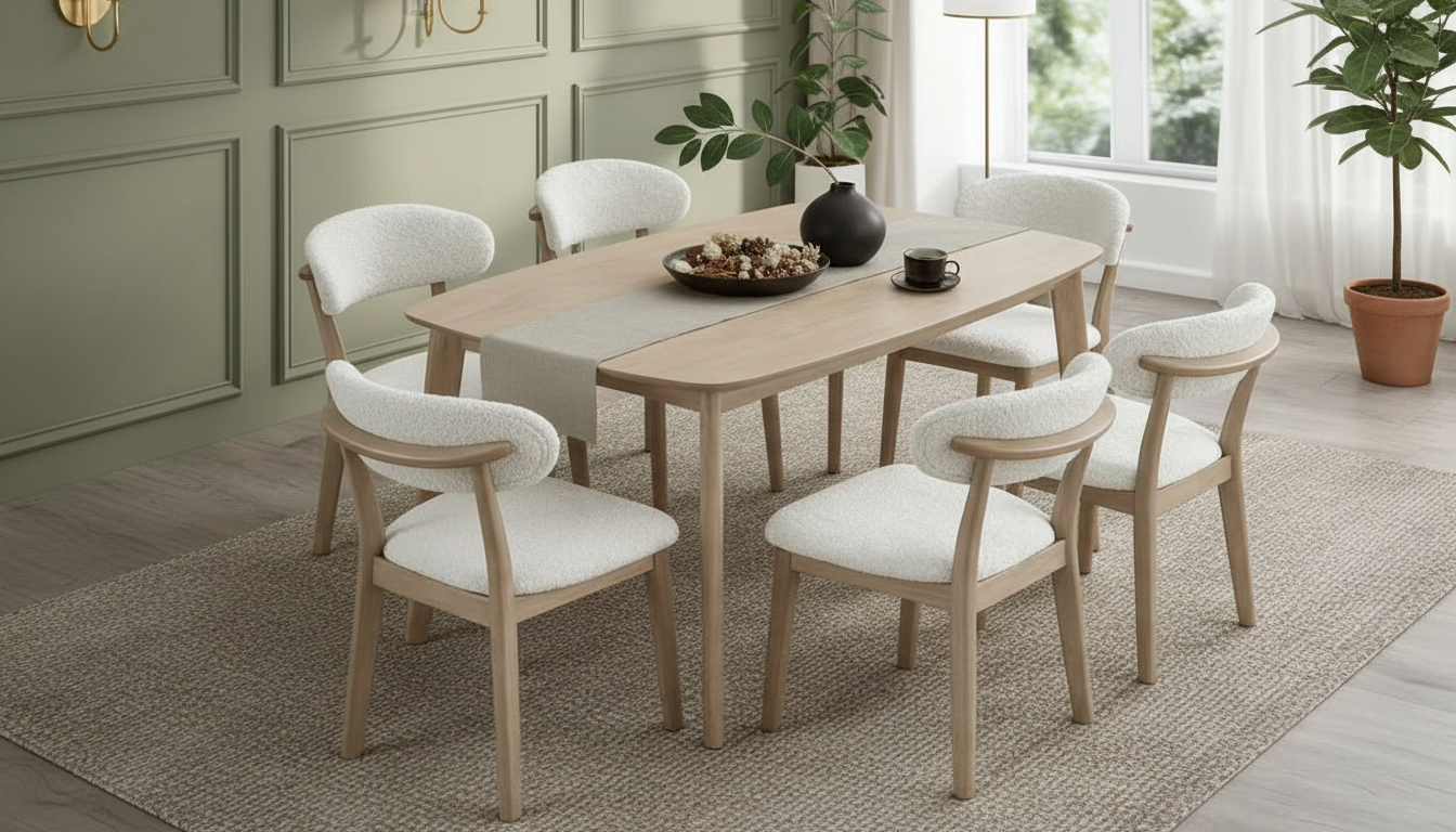 ACTU Scandinavian Dining Table Set by ACTU FURNITURE - product image 3 for Resin Society