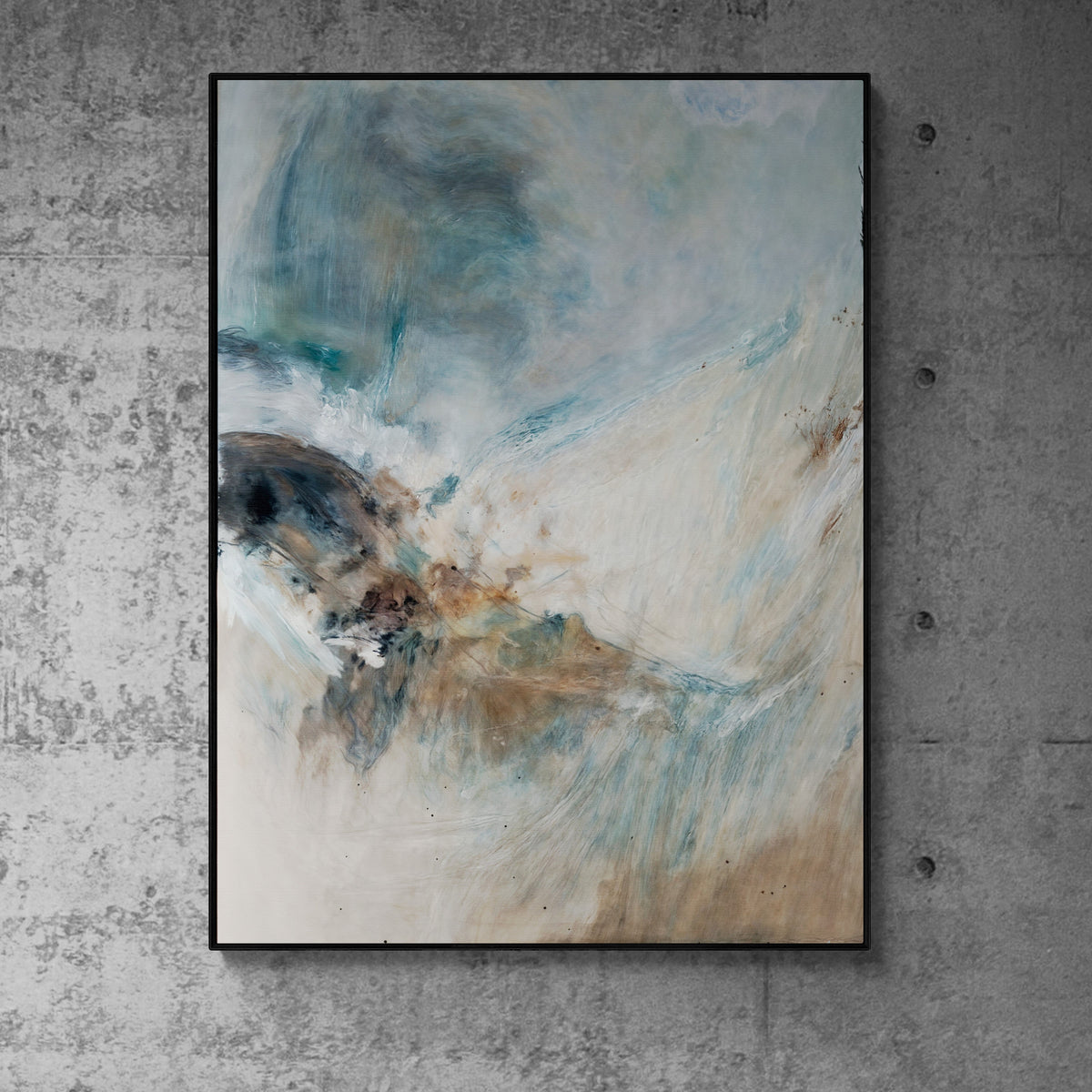 Canvas Print: "Whispering Coast II" by Tailored Canvases - product image 2 for Resin Society
