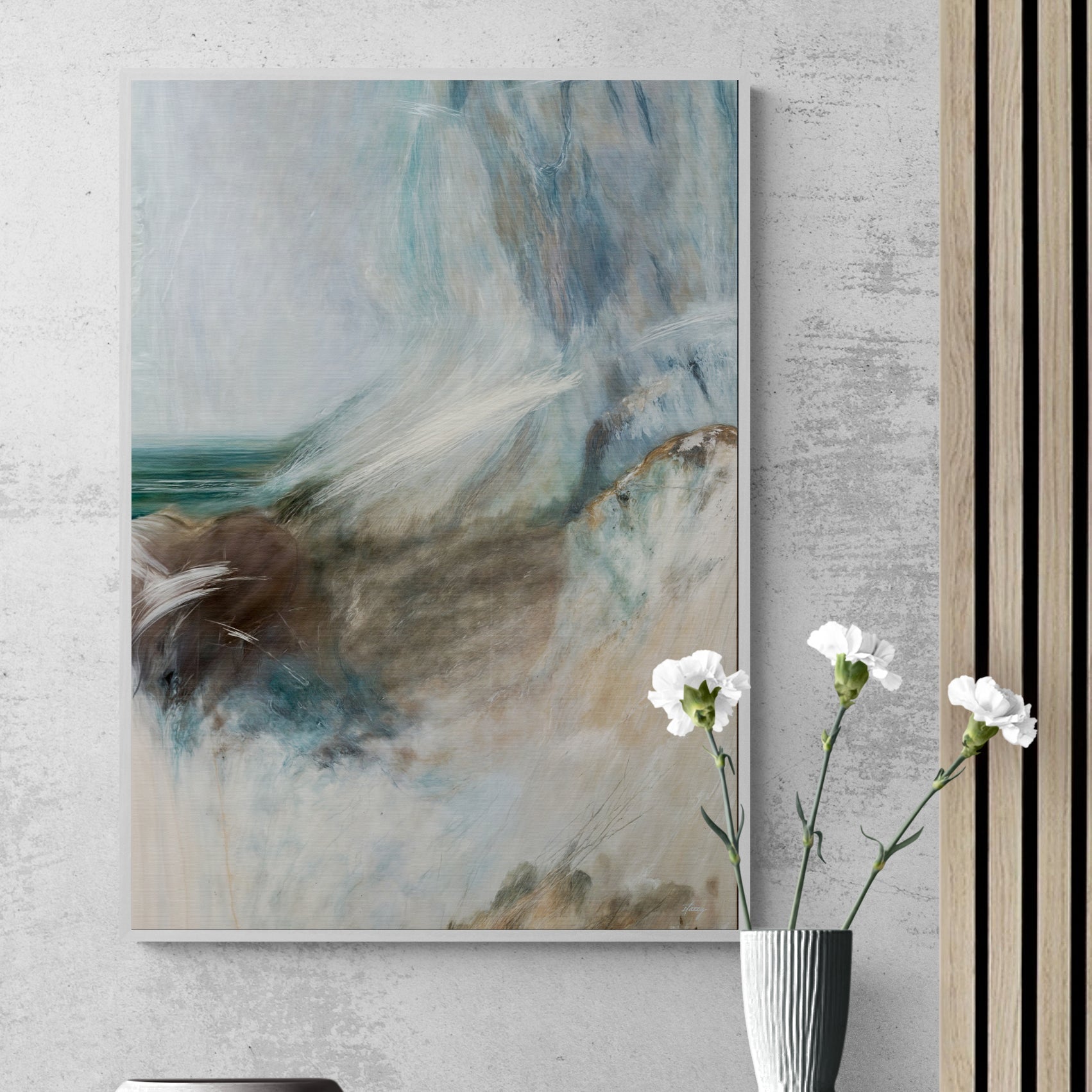 Canvas Print: "Whispering Coast" by Tailored Canvases - product image 2 for Resin Society
