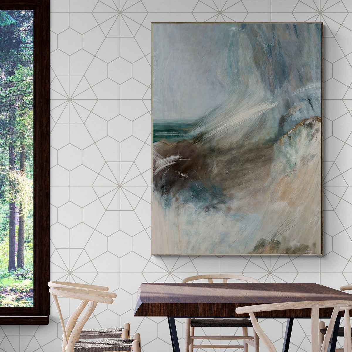 Canvas Print: "Whispering Coast" by Tailored Canvases - main product image for Resin Society