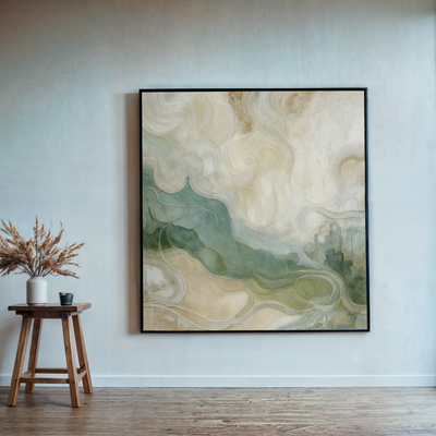 Canvas Print: "Whispering Currents" by Tailored Canvases - product image 2 for Resin Society
