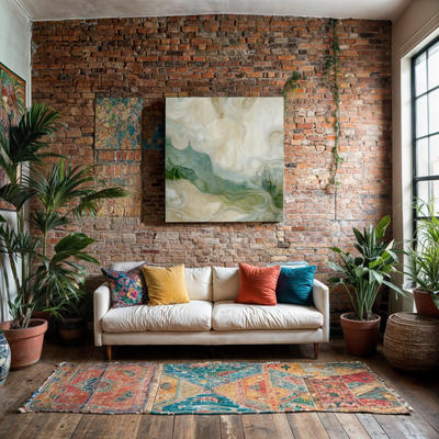 Canvas Print: "Whispering Currents" by Tailored Canvases - product image 3 for Resin Society