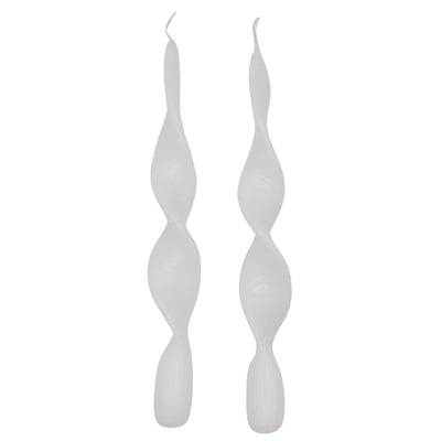 White Cotton Swirl Candle - Pack of 2 by Ro'Table - product image 2 for Resin Society