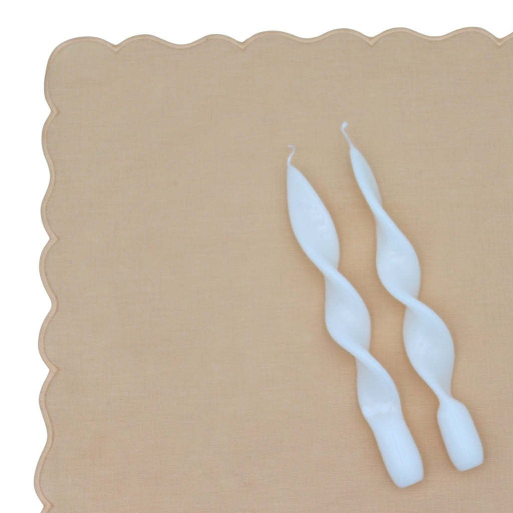 20 White Cotton Swirl Candles - 10 Packs of 2 by Ro'Table - product image 4 for Resin Society