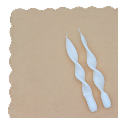 20 White Cotton Swirl Candles - 10 Packs of 2 by Ro'Table - product image 4 for Resin Society