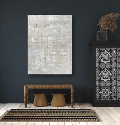Gray on White I Artist Enhanced Canvas Print by John Beard Collection - product image 2 for Resin Society