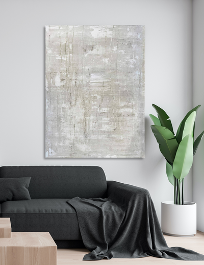 Gray on White I Artist Enhanced Canvas Print by John Beard Collection - product image 3 for Resin Society