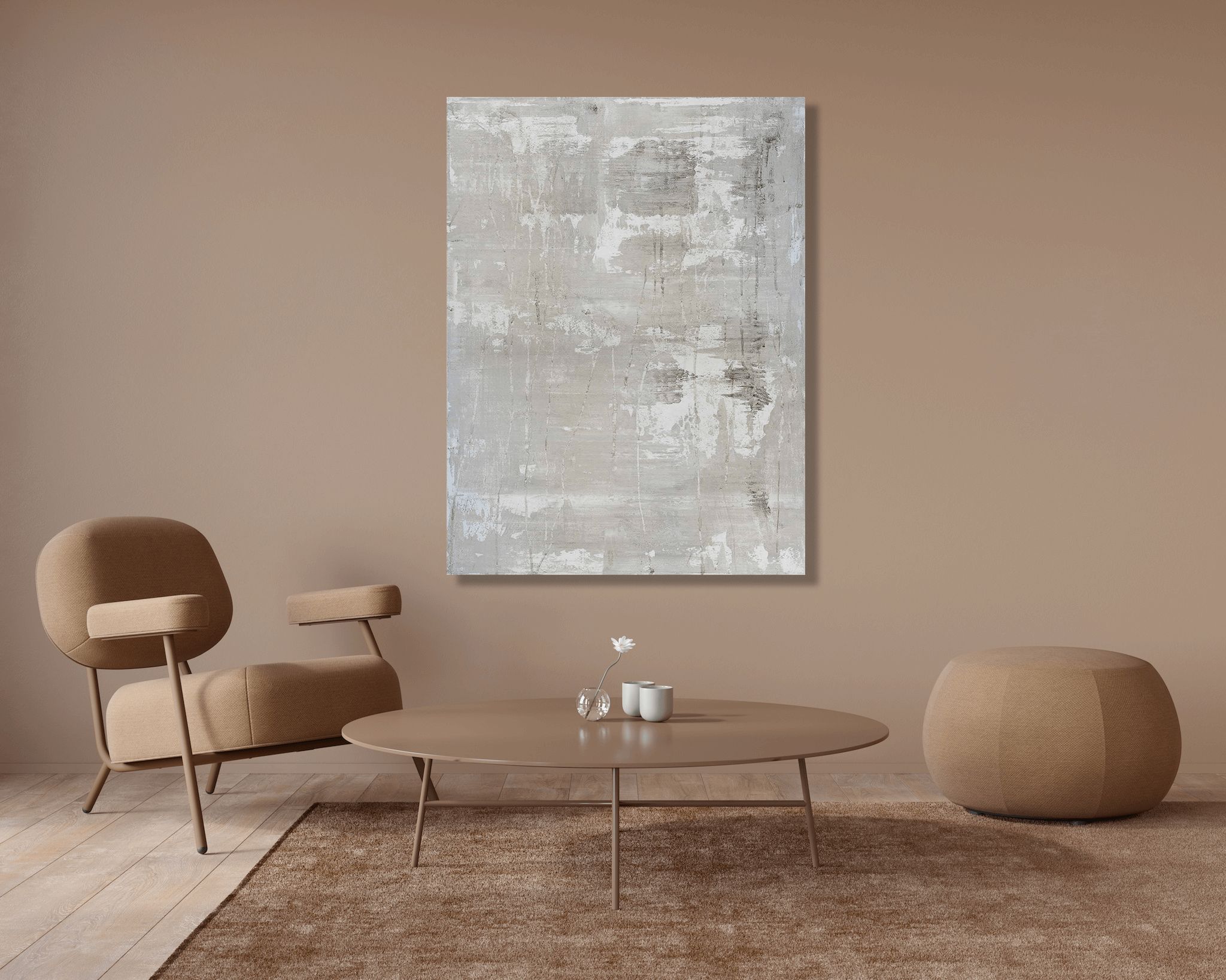 Gray on White II Artist Enhanced Canvas Print by John Beard Collection - product image 5 for Resin Society