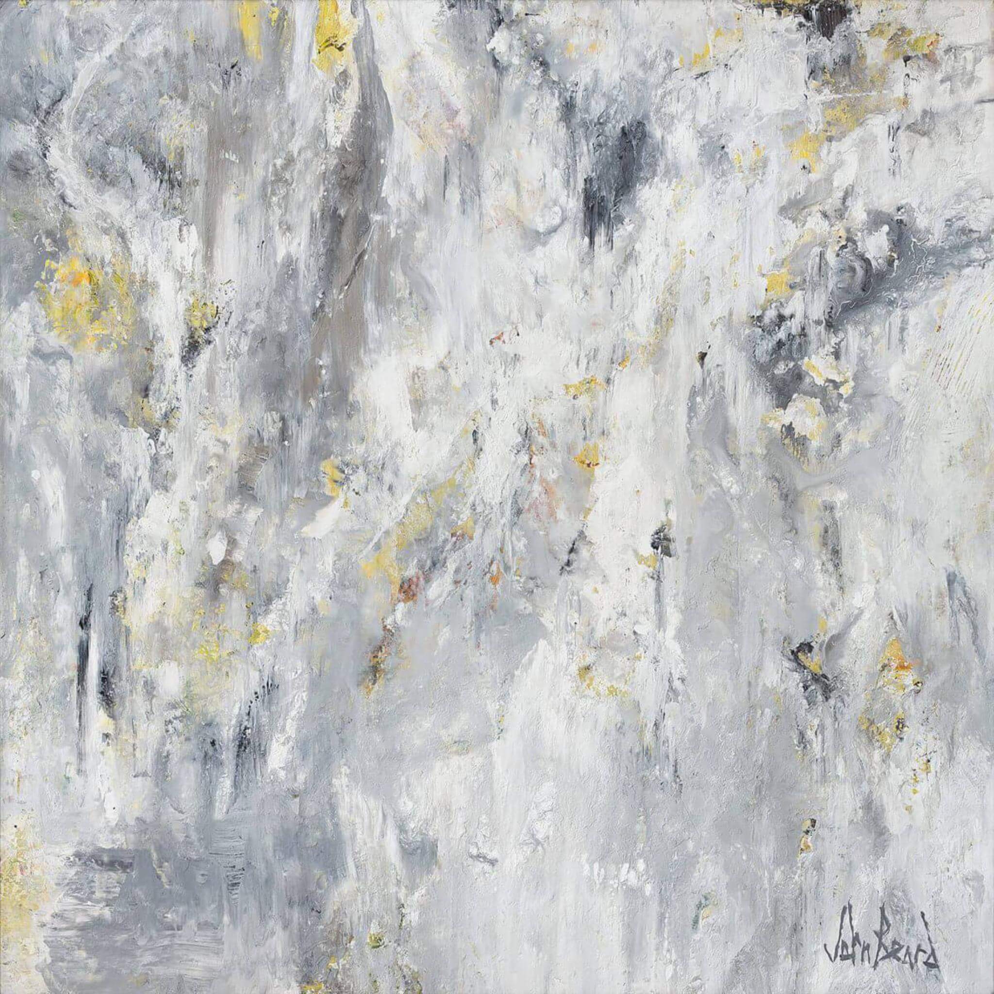 White Platinum Artist Enhanced Canvas Print by John Beard Collection - main product image for Resin Society