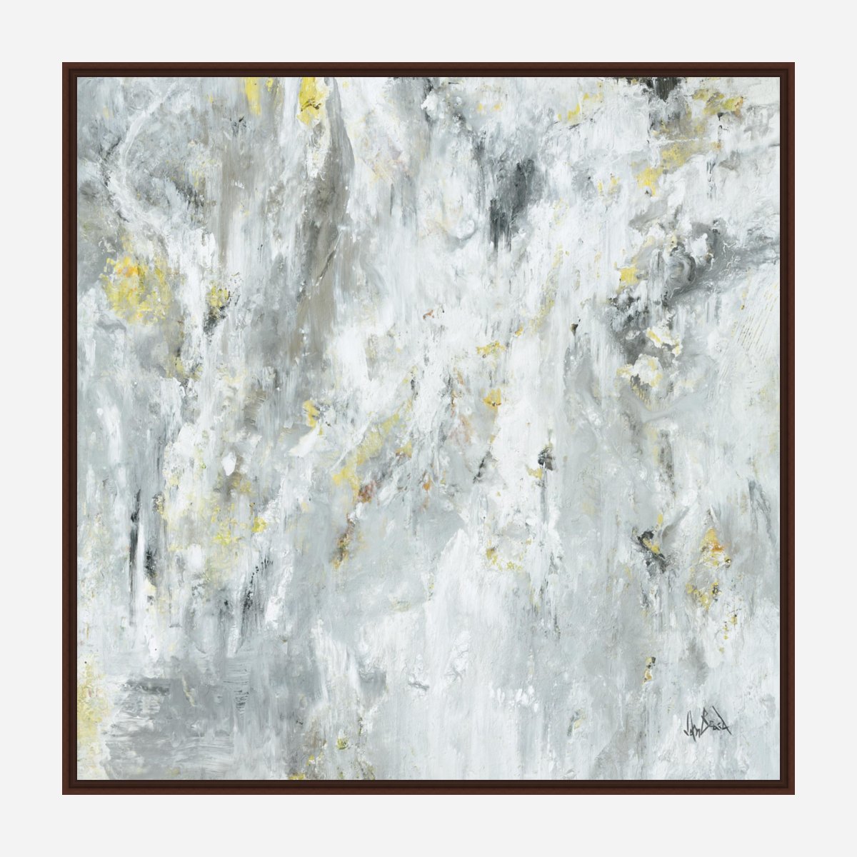 White Platinum Artist Enhanced Canvas Print by John Beard Collection - product image 6 for Resin Society
