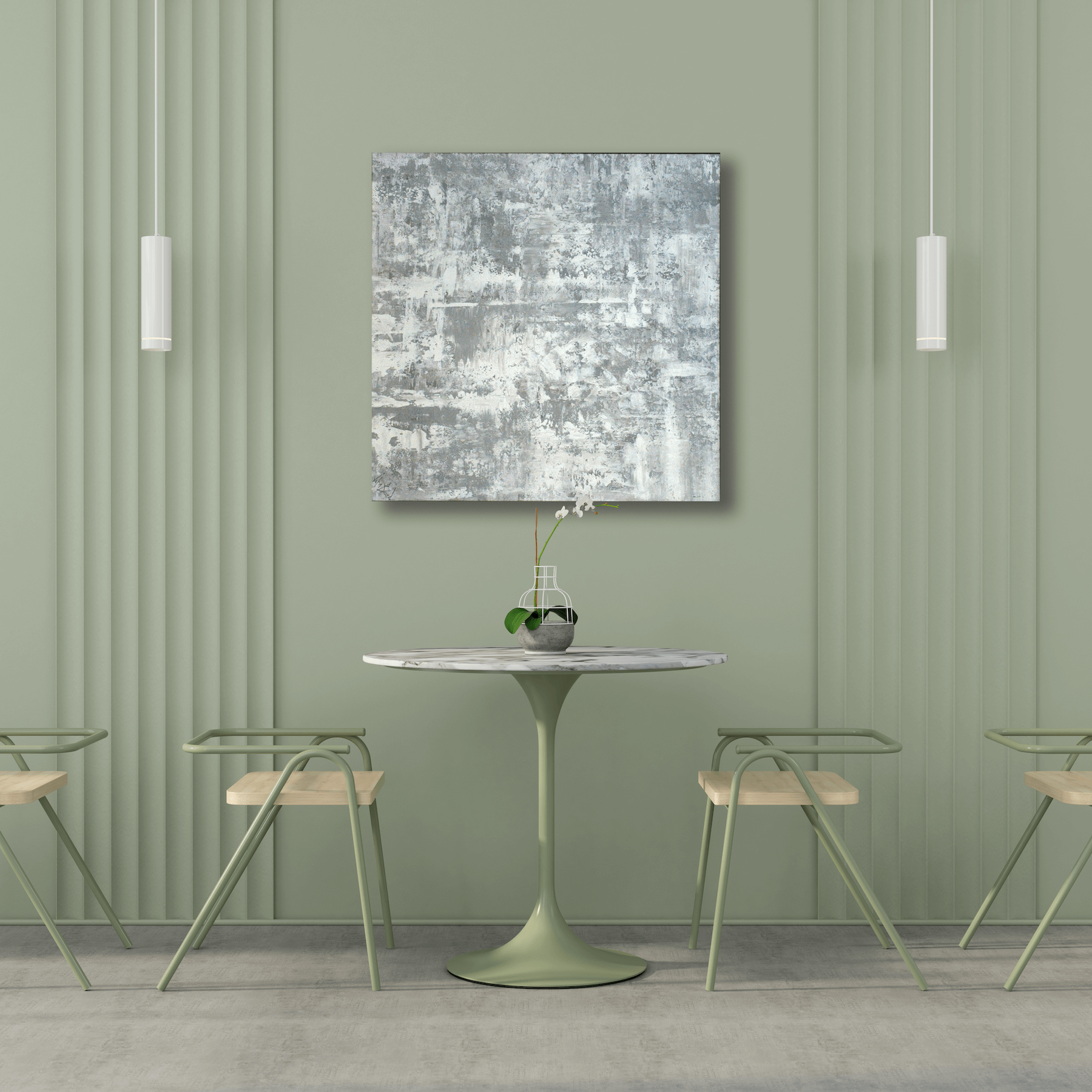White Rain Artist Enhanced Canvas Print by John Beard Collection - product image 3 for Resin Society