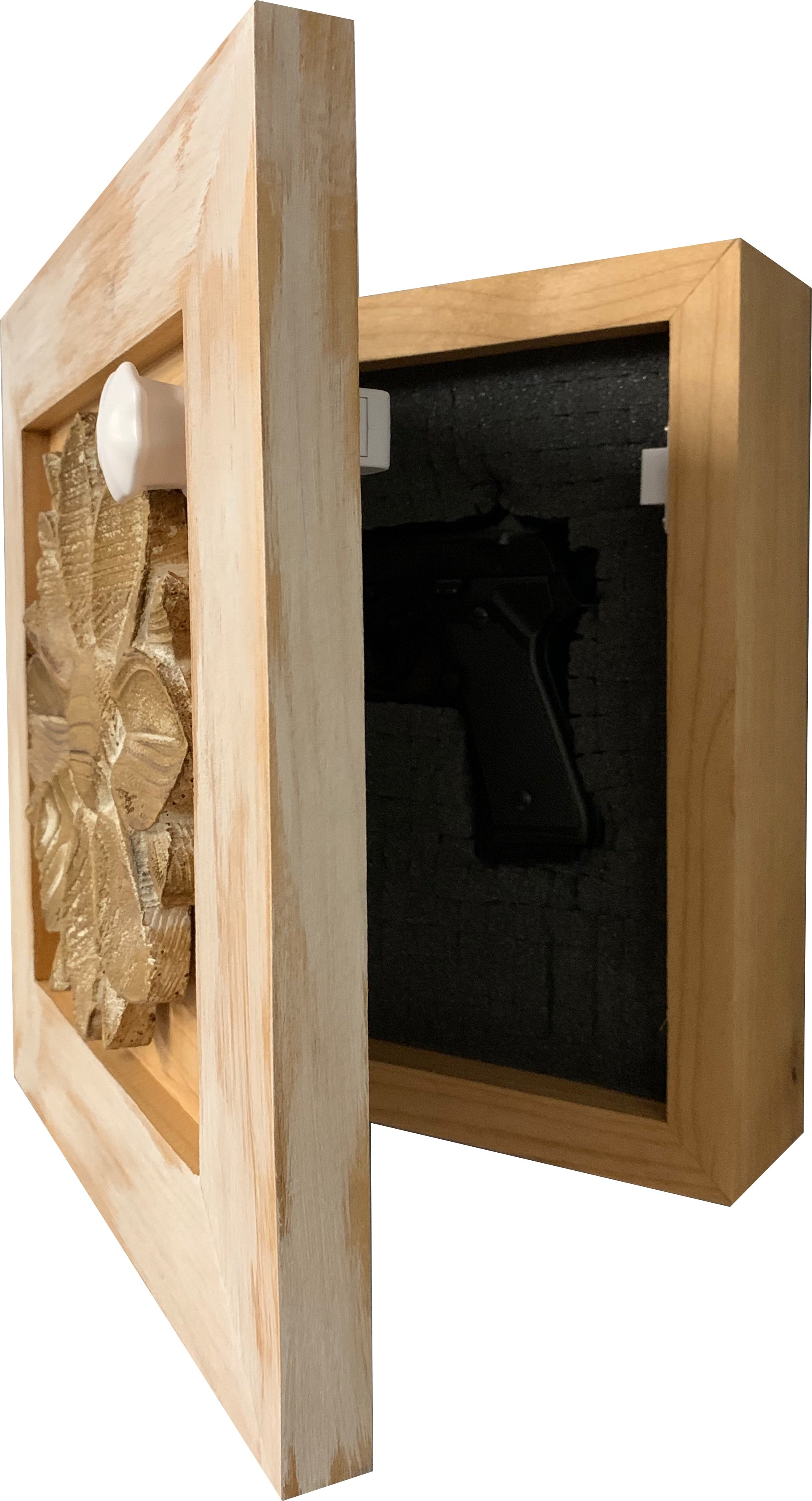 Wild Flower Hidden Gun Storage Wall Decor by Bellewood Designs - product image 11 for Resin Society