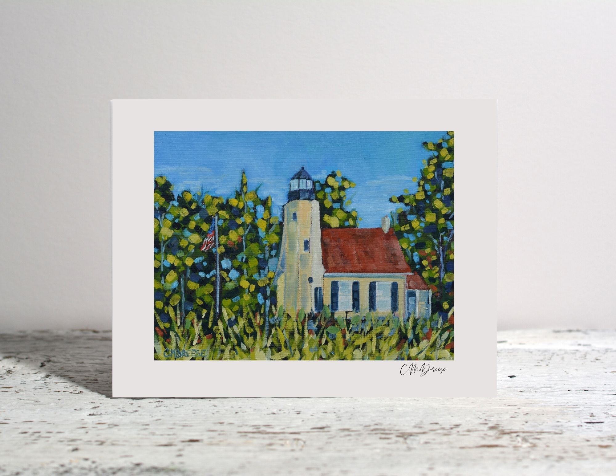 Notecard - White River Lighthouse, Whitehall, Michigan