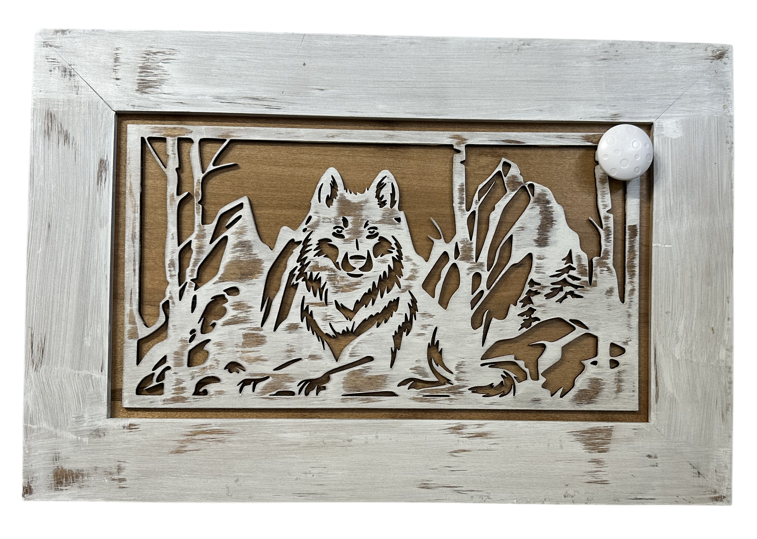 White Wolf Gun Concealment Furniture by Bellewood Designs - product image 11 for Resin Society