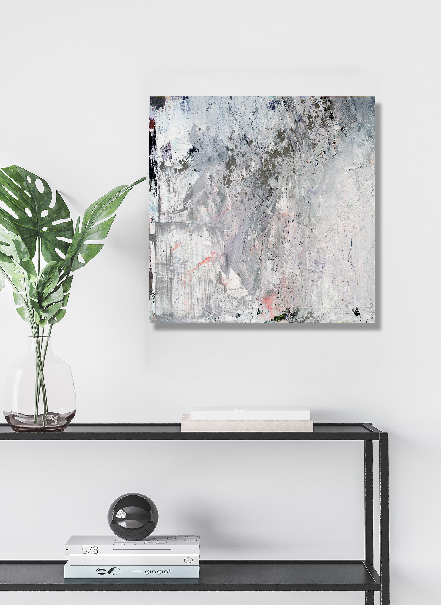 White Code Artist Enhanced Canvas Print