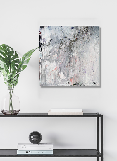 White Code Artist Enhanced Canvas Print