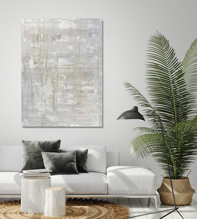 Gray on White I Artist Enhanced Canvas Print by John Beard Collection - product image 4 for Resin Society