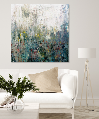Wildflowers Abstract Artist Enhanced Canvas Print by John Beard Collection - product image 4 for Resin Society