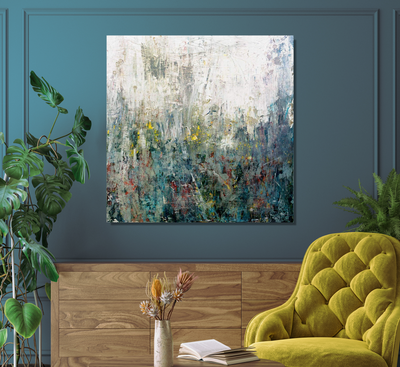 Wildflowers Abstract Artist Enhanced Canvas Print by John Beard Collection - product image 3 for Resin Society