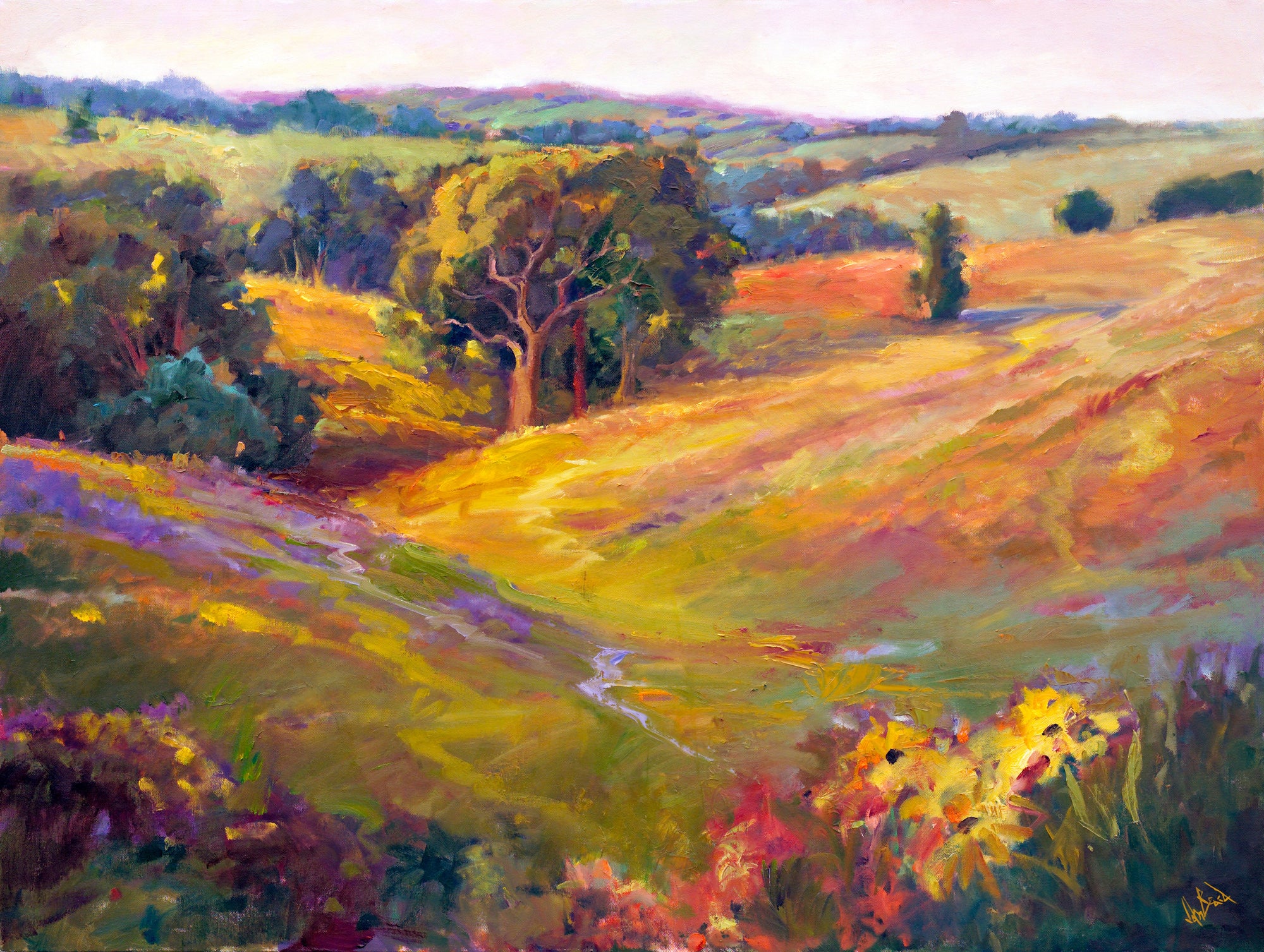Wildflowers on Hillside by John Beard Collection - main product image for Resin Society