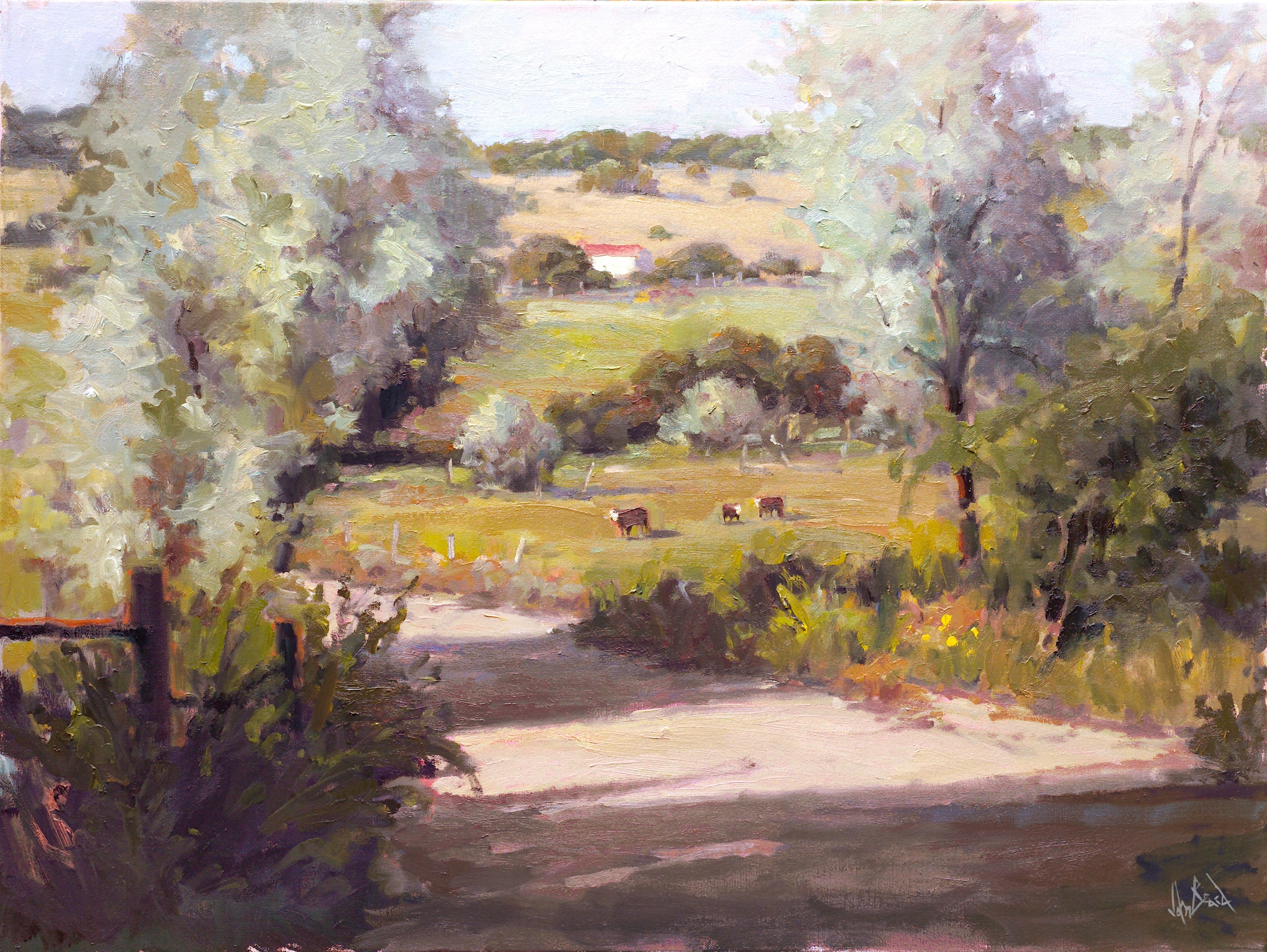 Willows Artist Enhanced Canvas Print by John Beard Collection - main product image for Resin Society