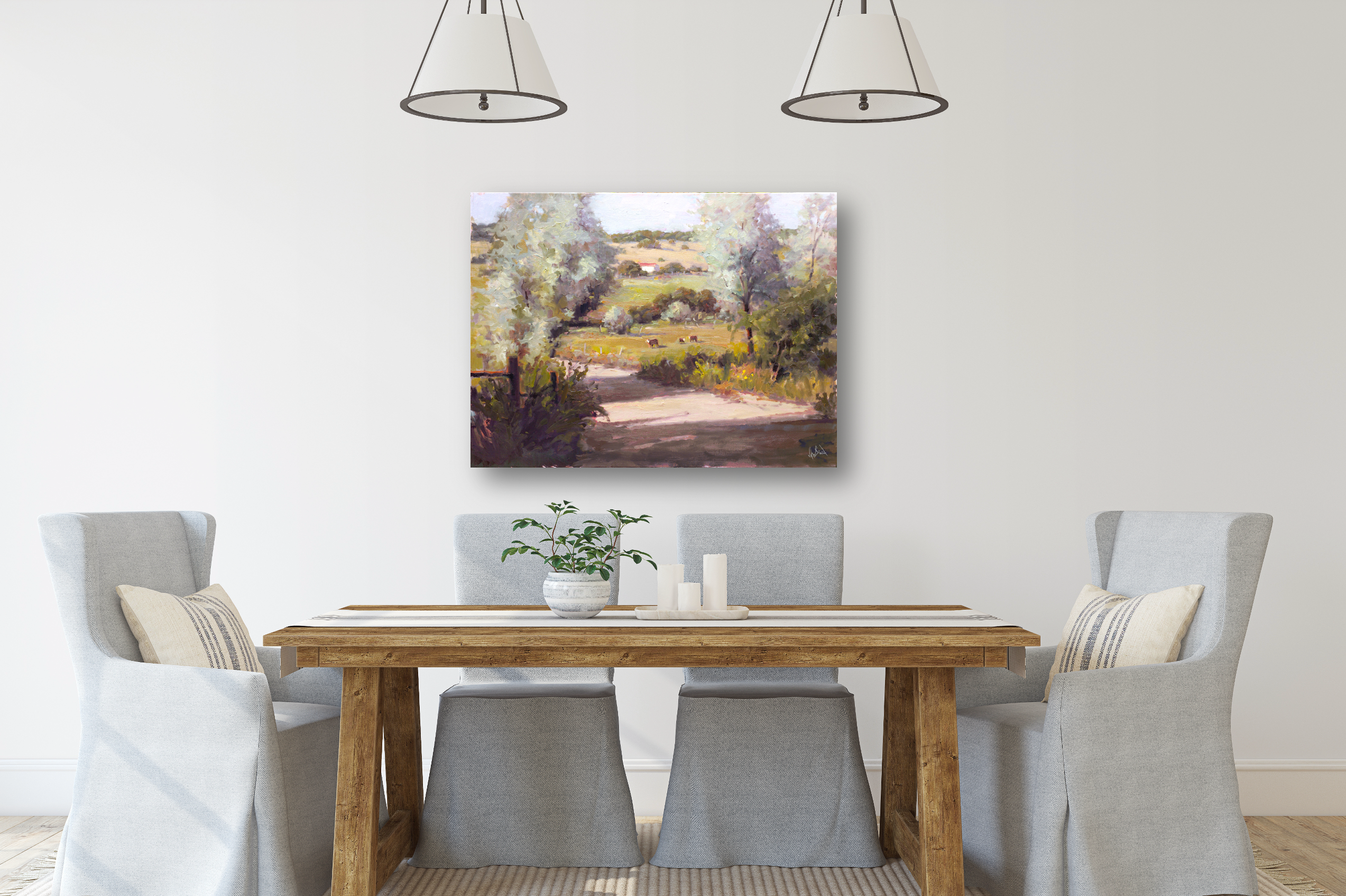 Willows Artist Enhanced Canvas Print by John Beard Collection - product image 4 for Resin Society