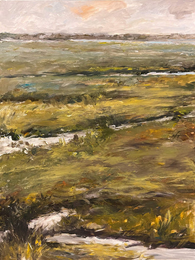 Winding Water Artist Enhanced Canvas Print by John Beard Collection - main product image for Resin Society