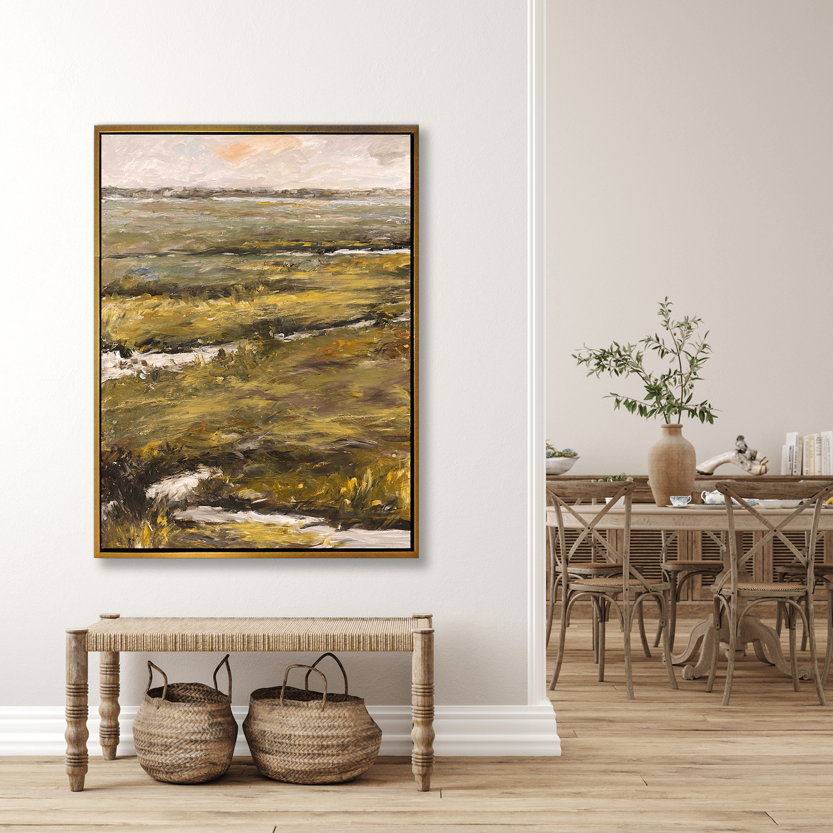 Winding Water Artist Enhanced Canvas Print by John Beard Collection - product image 3 for Resin Society