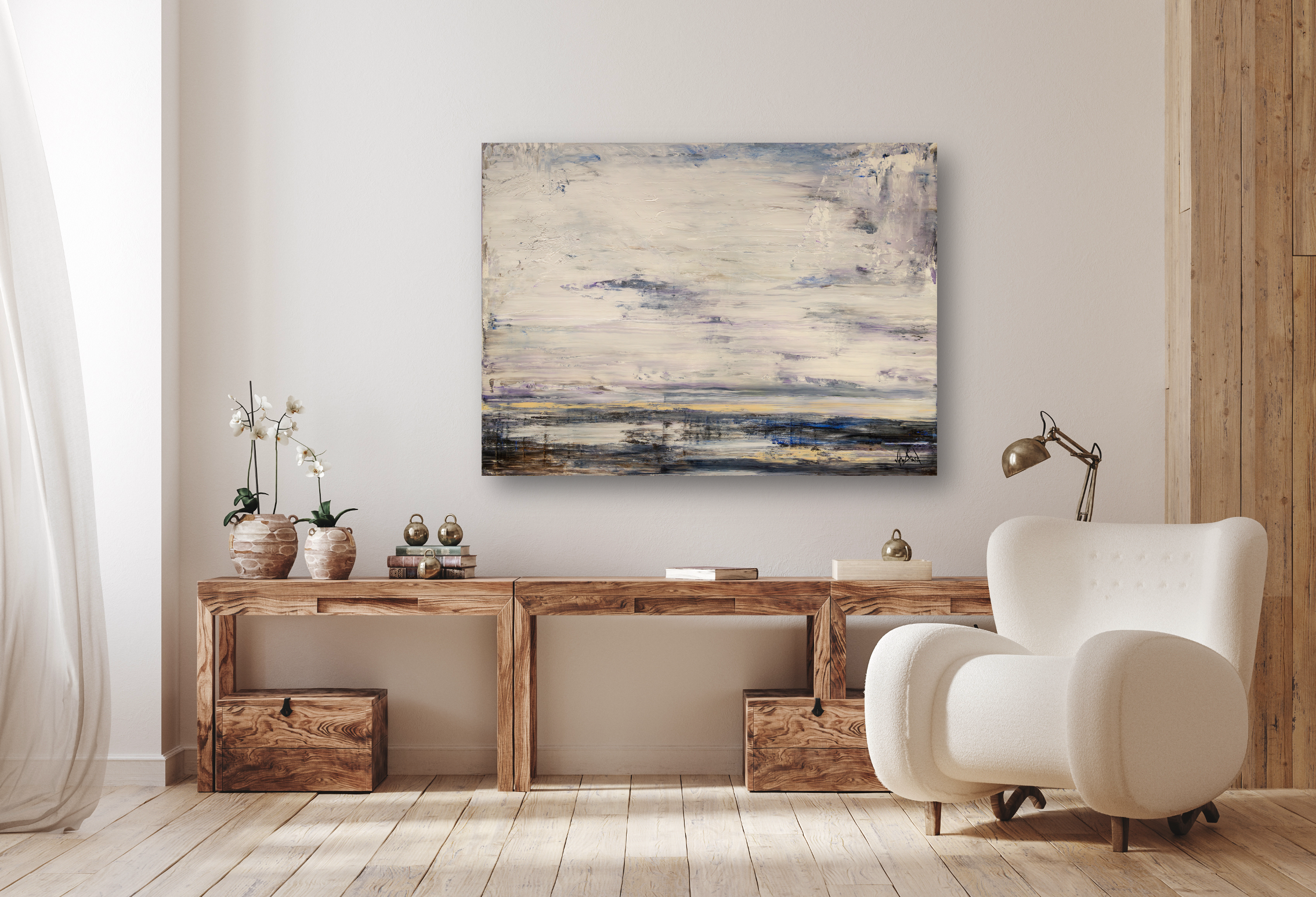 Windy Coast Artist Enhanced Canvas Print by John Beard Collection - product image 2 for Resin Society