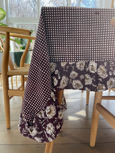 Ruffled Gingham Tablecloth by Sarah Spiegel - product image 4 for Resin Society