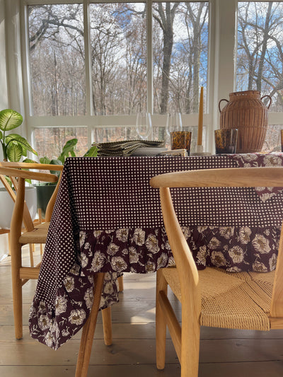 Ruffled Gingham Tablecloth by Sarah Spiegel - product image 5 for Resin Society