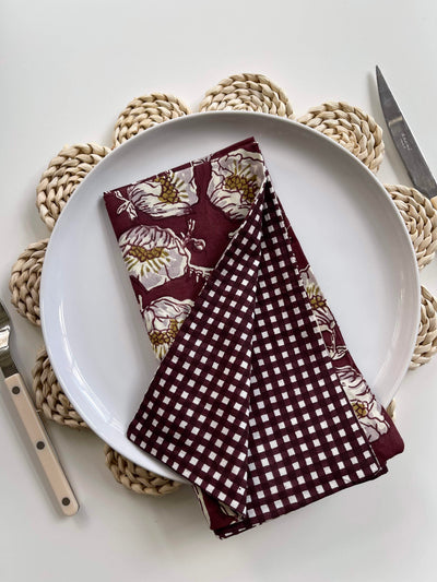 Reversible Floral Napkins by Sarah Spiegel