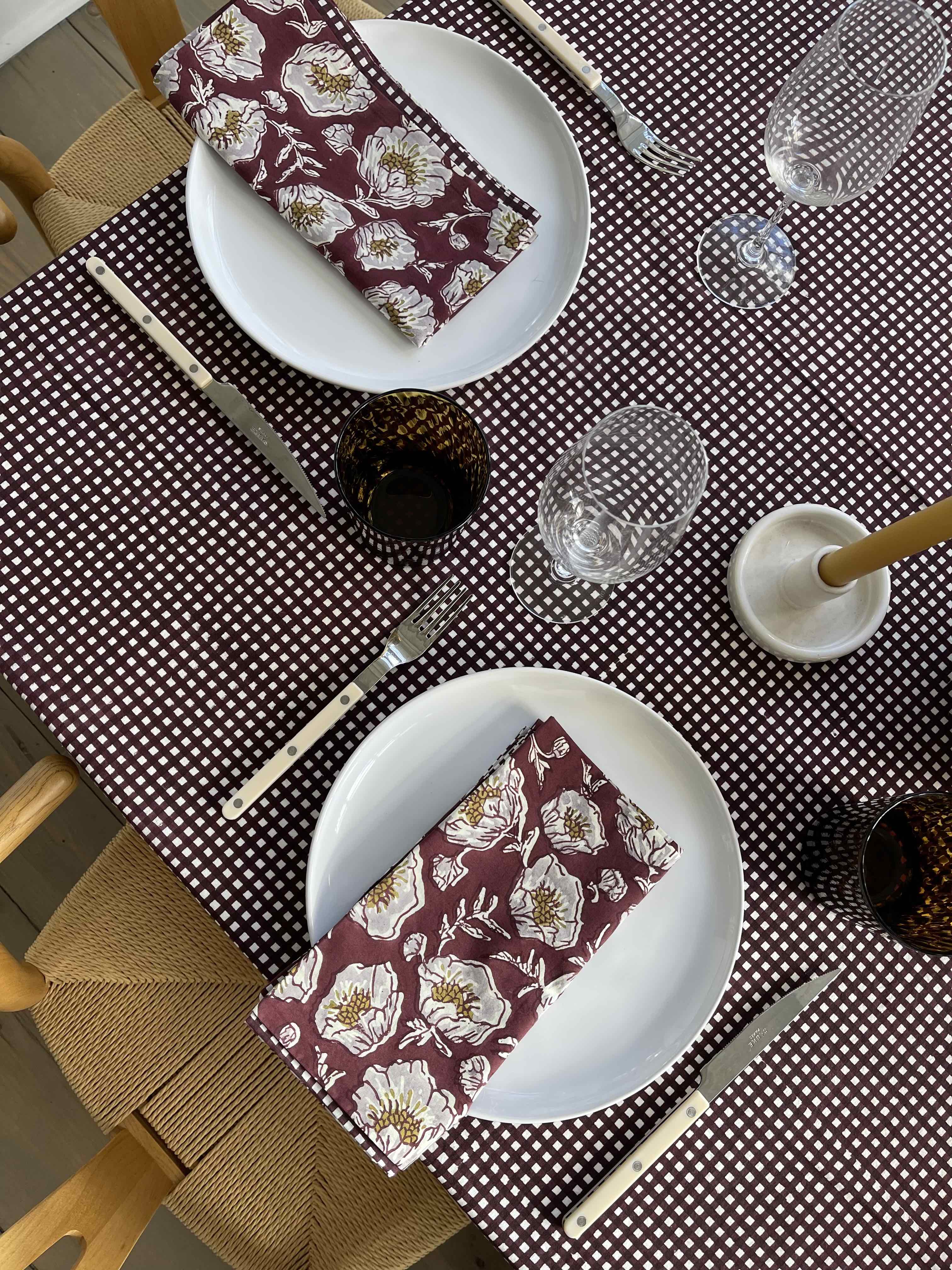 Reversible Floral Napkins by Sarah Spiegel