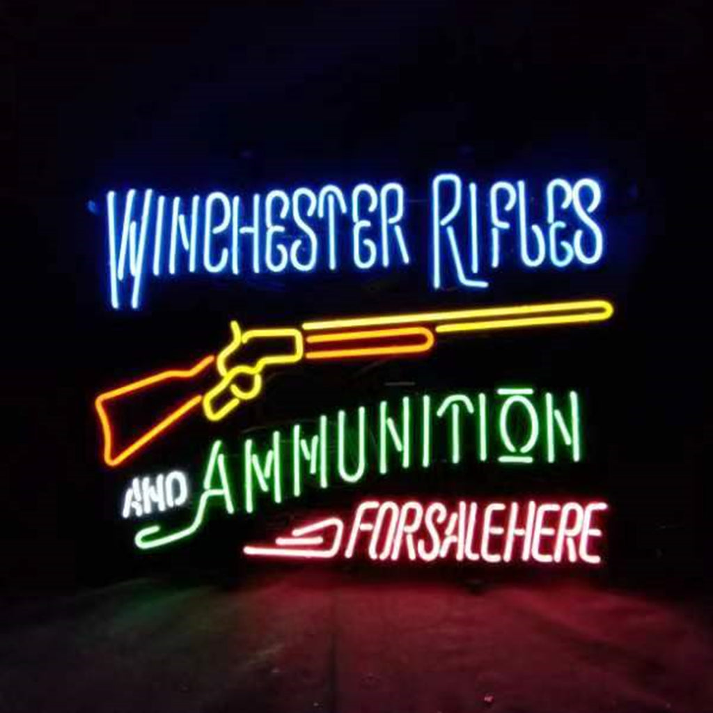Winghester Rifles And Ammunition Neon Sign Light by Neon Signs Land - main product image for Resin Society