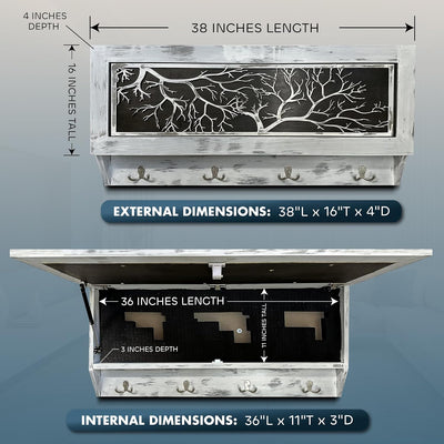 Winter Family Tree Gun Concealment Decor by Bellewood Designs - product image 7 for Resin Society