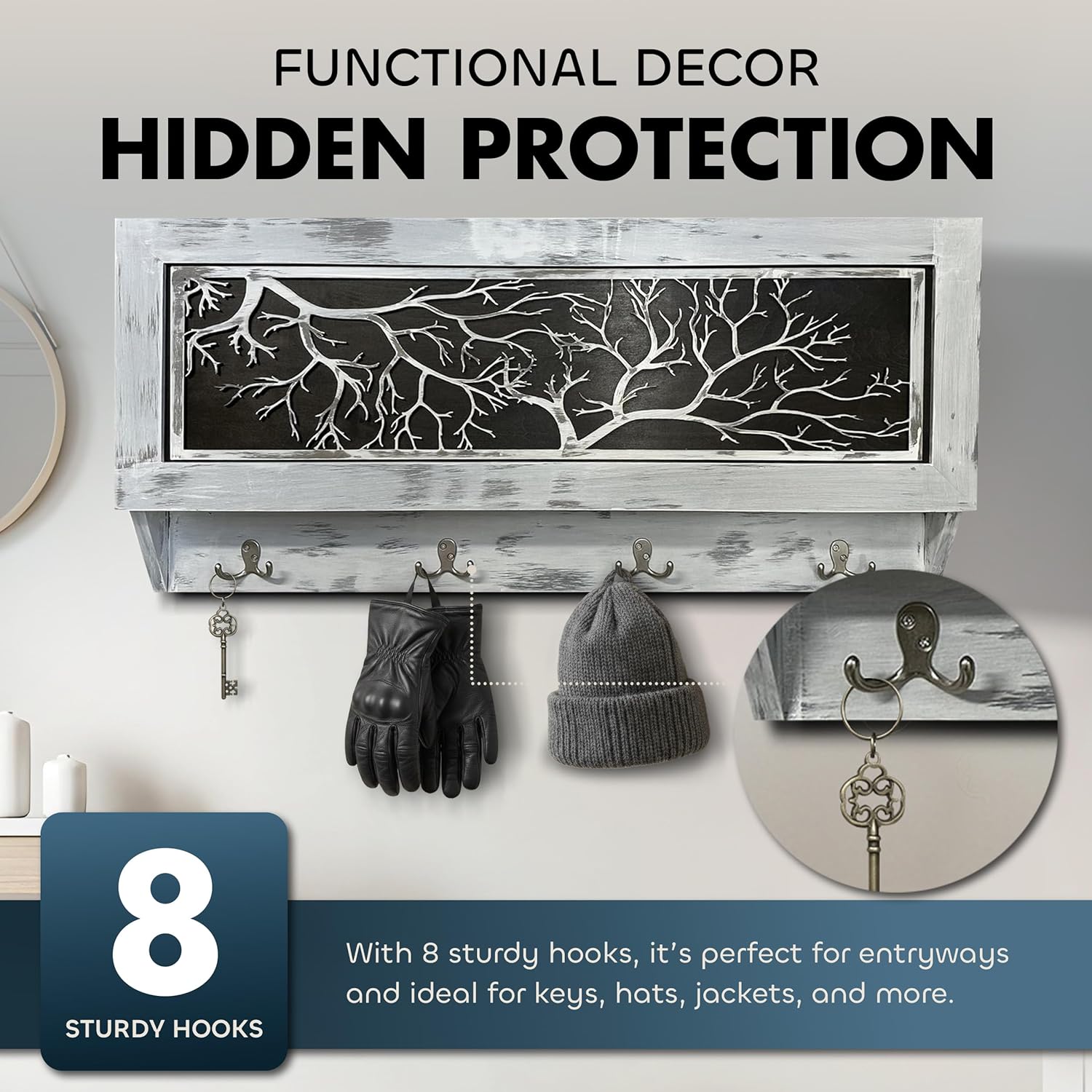 Winter Family Tree Gun Concealment Decor by Bellewood Designs - product image 2 for Resin Society